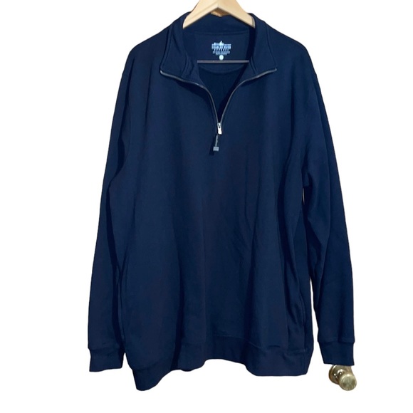 •CHARLES RIVER APPAREL•NWOT NAVY 1/4 ZIP PULLOVER SIZE 2XL - Picture 3 of 9